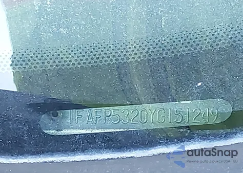 2000 Ford Taurus Se from USA, damaged, VIN 1FAFP5320YG151249